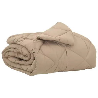 vidaXL Poletna odeja Taupe 220 x 155 cm Mikrovlakna