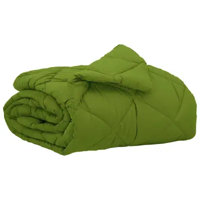 vidaXL Poletna odeja Zelena 200 x 135 cm Mikrovlakna