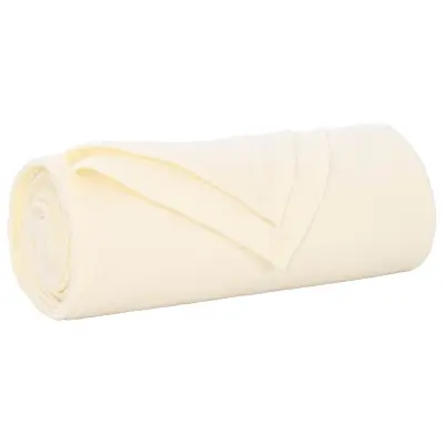 vidaXL Odeja krema 240 x 220 cm Flis