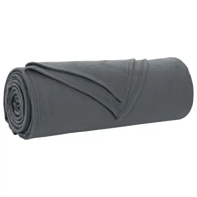 vidaXL Odeja Temno siva 280 x 210 cm Flis