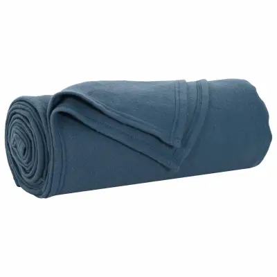 vidaXL Odeja Temno modra 170 x 130 cm Flis