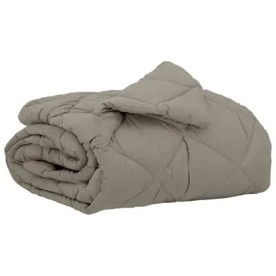 vidaXL Poletna odeja Svetlo siva 200 x 140 cm Mikrovlakna