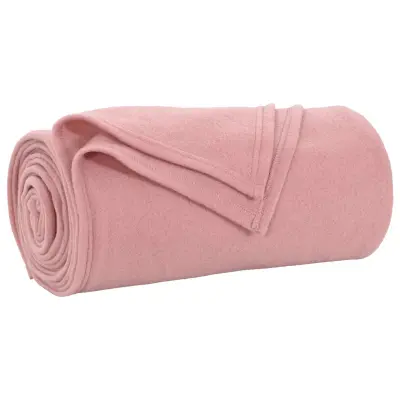 vidaXL Odeja Roza 170 x 130 cm Flis