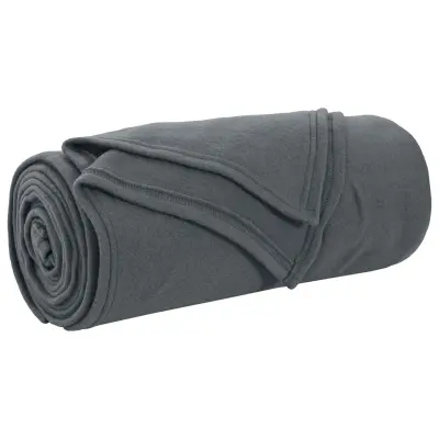 vidaXL Odeja Temno siva 240 x 220 cm Flis