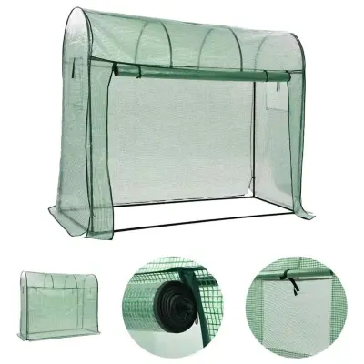 vidaXL Rastlinjak z vrati na zadrgo 200x80x170 cm