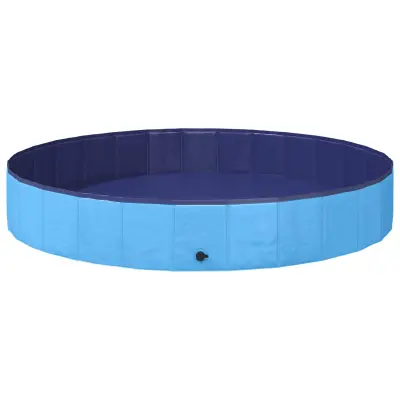 vidaXL Bazen za pse Modra Ø200 x 30 cm Gosta PVC