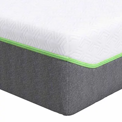 vidaXL Vzmetnica Bela in siva 80 x 200 cm žakardna tkanina