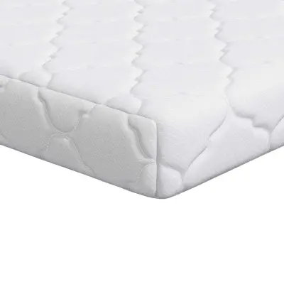 vidaXL Vzmetnica Bela 80 x 160 cm žakardna tkanina