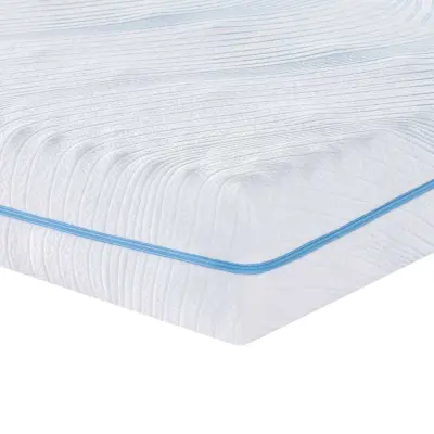 vidaXL Vzmetnica Bela 200 x 200 cm žakardna tkanina