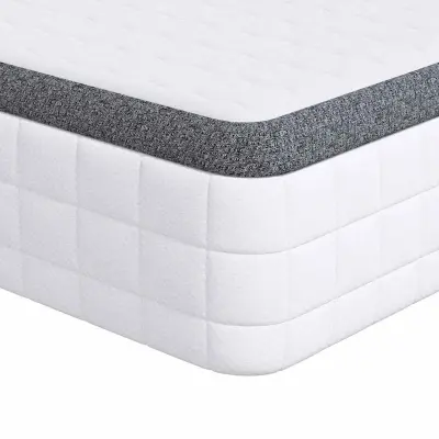vidaXL Vzmetnica 2 pcs Bela in siva 80 x 200 cm Bonell vzmet