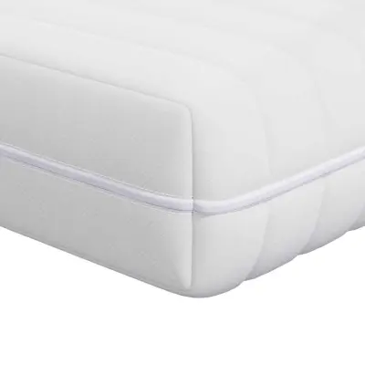 vidaXL Vzmetnica Bela 140 x 190 cm Žepek vzmeti