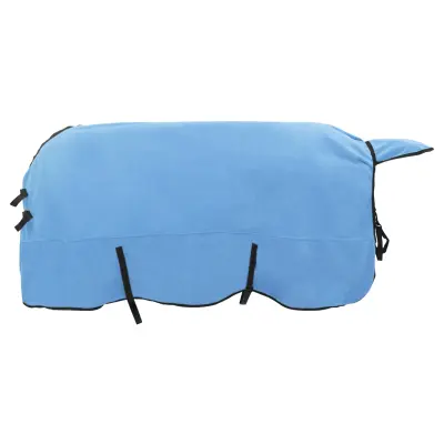 vidaXL Konjski plašč Polno Aqua 125 cm Poliester