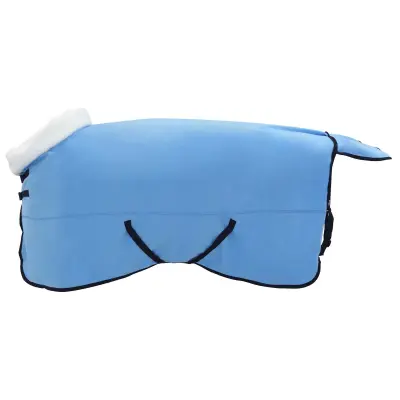 vidaXL Konjski plašč Polno Aqua 165 cm Polarna flanela