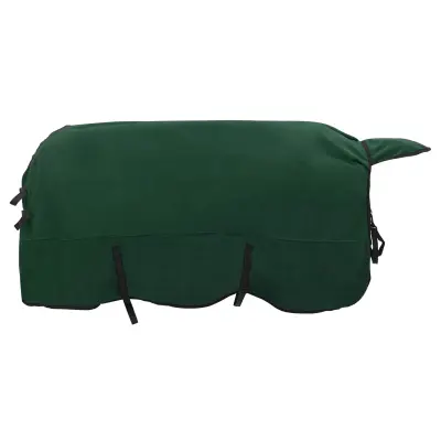vidaXL Konjski plašč Polna temno zelena 145 cm Poliester