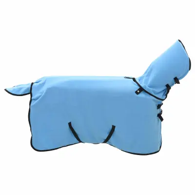 vidaXL Konjski plašč Polno Aqua 105 cm Poliester
