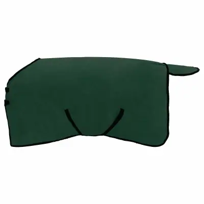 vidaXL Konjski plašč Polna temno zelena 95 cm Poliester
