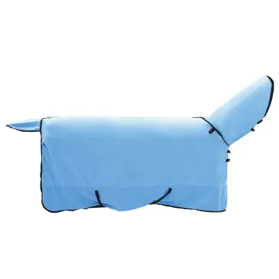 vidaXL Konjski plašč Polno Aqua 155 cm Poliester