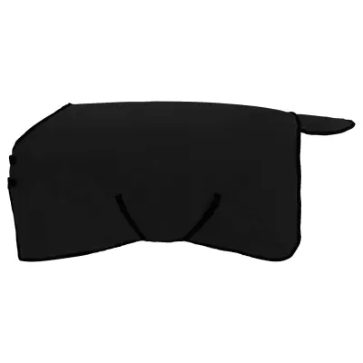 vidaXL Konjski plašč Črna 105 cm Poliester