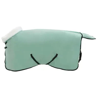 vidaXL Konjski plašč Polna temno zelena 85 cm Polarna flanela
