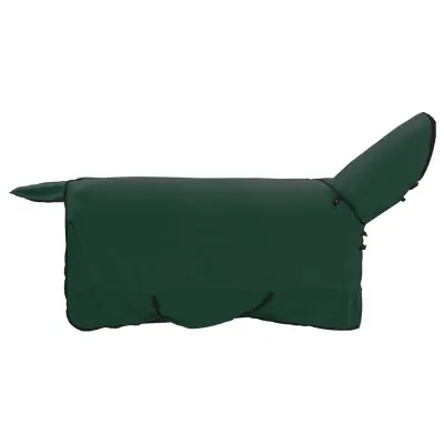vidaXL Konjski plašč Polna temno zelena 145 cm Poliester