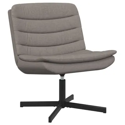 vidaXL Vrtljiv stol Taupe 63 x 75 x 76 cm blago