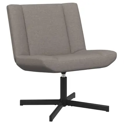 vidaXL Vrtljiv stol Taupe 63 x 75 x 76 cm blago