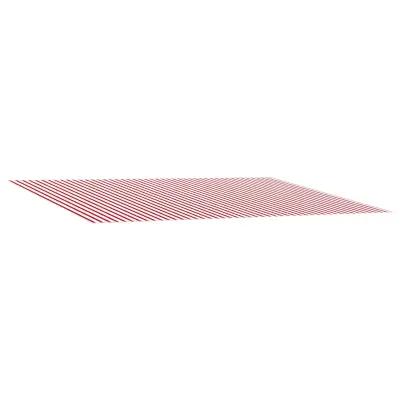 vidaXL Nadomestno platno za tendo Rdeča in bela 500 × 300 cm Poliester