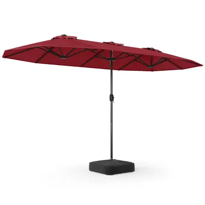 Trojni sončnik s stojalom 400 x 200 cm