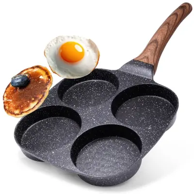 Ponev s 4 predelki za jajca, omlete in palačinke, sprijemni premaz, 19x19cm