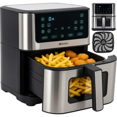 Cvrtnik na vroč zrak Air Fryer Ruhhy 25512, 8l, 10 programov