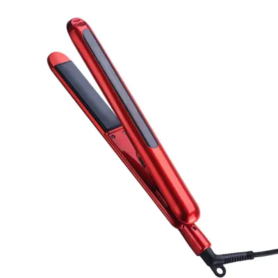 Turmalinska keramična 2-v-1 likalnik in kodralnik, 10 temperatur Red