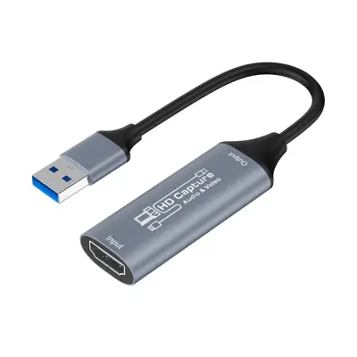 4K HDMI snemalna kartica USB 3.0 za pretakanje v živo in snemanje Grey
