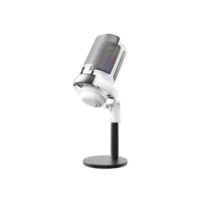 USB gaming mikrofon z RGB, pop-filterjem in gumbom za izklop z enim dotikom - USB kondenzatorski mikrofon za snemanje, pretakanje, karaoke in glas v i