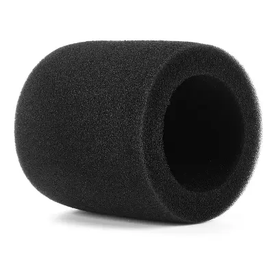 Črna gobasta zaščita mikrofonov za Shure MV7 in MV7X