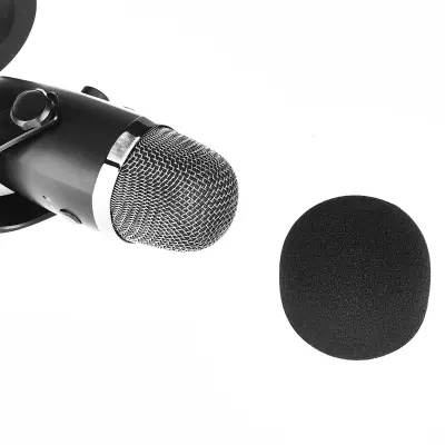 Črni penasti pop-filter za Blue Yeti Nano, zmanjša plozive in hrup