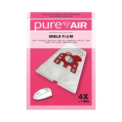 Vrečke za sesalnike Pure Air MIELE F/J/M - 20 vrečk + 5 filtrov