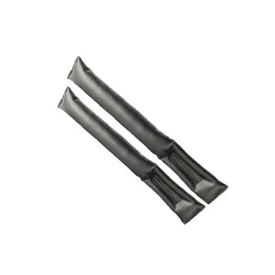 Sedežni polnili 4-pack — PU usnje, vezenina, elastična pena Black