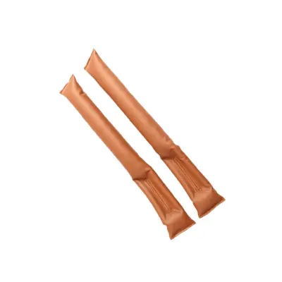 Sedežni polnili 4-pack — PU usnje, vezenina, elastična pena Brown