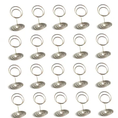 50mm okroglo držalo zapiskov s pavjim motivom – 20 kos, kovinsko Silver