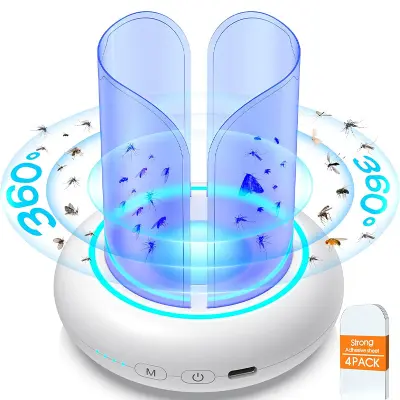 USB polnilni prenosni ubijalec muh ZS-065 - 360° zaščita