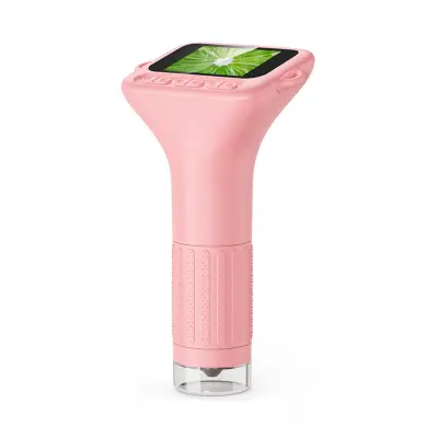 Ročni digitalni mikroskop 1080P 2.0″ IPS 50-1000X z 8 LED Pink