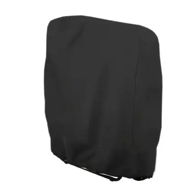 Pokrivalo za zložljive stole s torbo, črno 210D Oxford