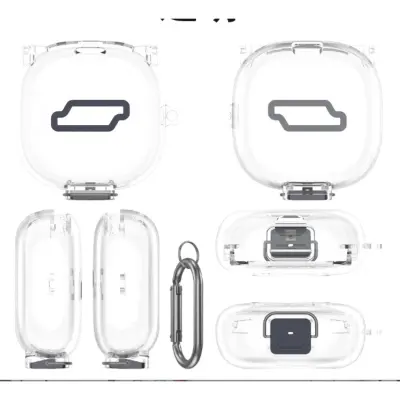 TPU zaščitni ovitek za Shokz OpenFit 2+/T921 – vodoodporen in praln Transparent