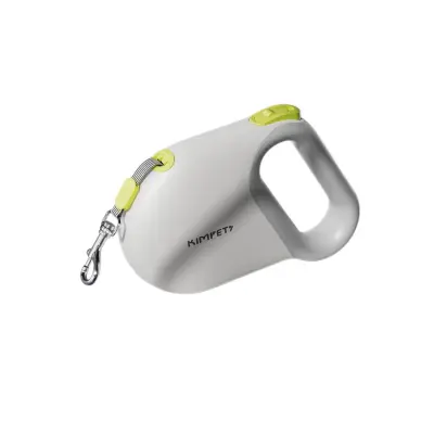 Vlečna zanka za pse z nylon vrvjo 5m, reflektivna in ergonomska White