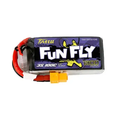 TATTU BATERIJA 1300MAH 11.1V 100C 3S1P ZA DRONE Z VISOKIMI LIPO PARAMETRI