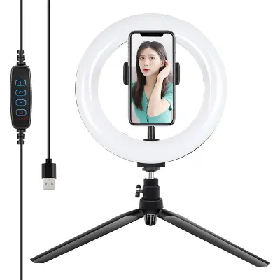 PULUZ LED RING SVETILKA 20CM Z DRŽALOM ZA TELEFON ZA SNEMANJE