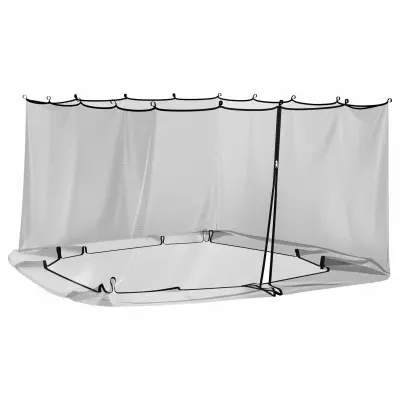 vidaXL Komar mreža za gazebo 220 mreža 220 mreža Črna 4,5 x 3 x 2 m