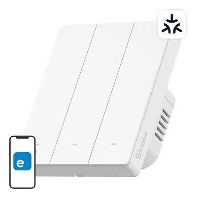 SONOFF M5-3C WIFI STIKALO ZA PAMETNI DOM GOOGLE ALEXA 3 KANALI POMEMBNI