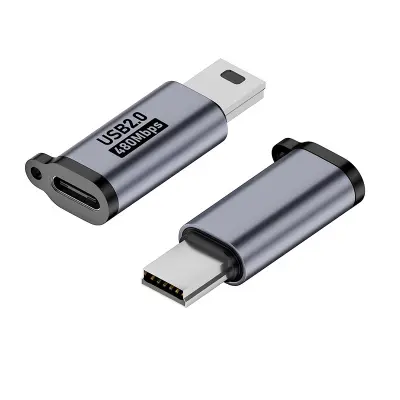 3-Pack USB-C ženski na V3 adapter, aluminijeva zlitina, podpira 12W hitro polnjenje