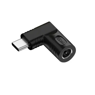 65W DC ženski na USB Type-C moški adapter - napajanje z napajanjem